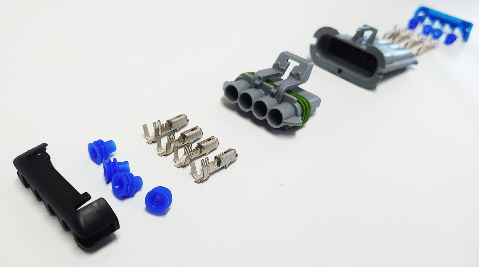 Winterdienstausstattung von Der Schneefrst - Buyers SaltDogg 4-poliger  Reparatur-Stecker fr SHPE Aufbaustreuer
